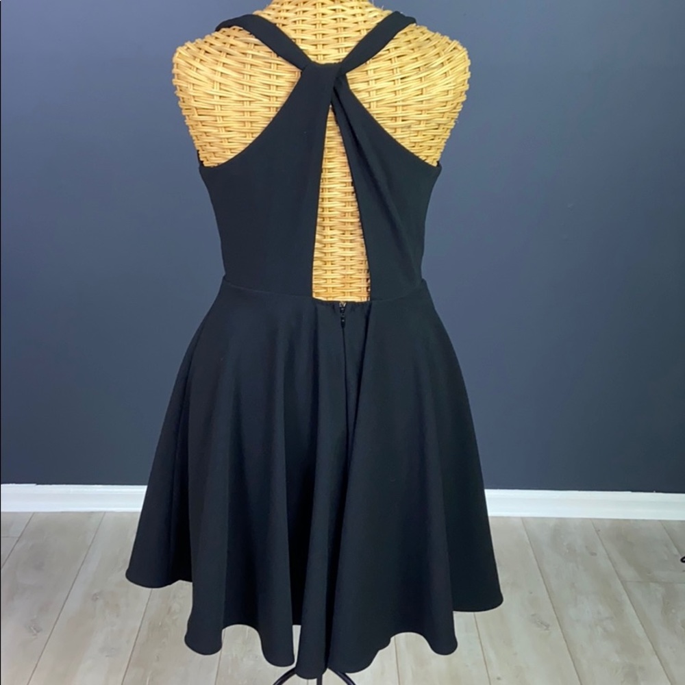 LULU’S | NWT Black Skater Twist Back Dress - Picture 6 of 9